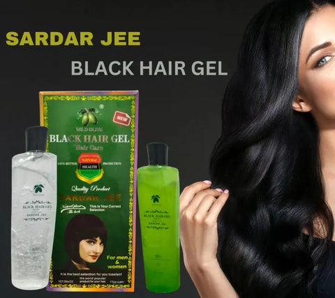 SARDAR JEE Black Hair Color Gel 2 x 500ml Bottles