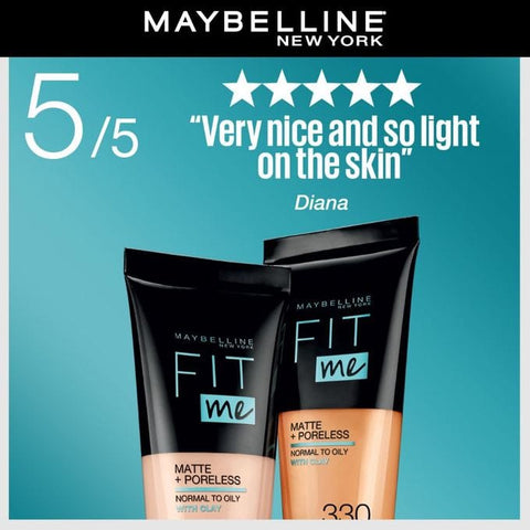 Maybelline New York Fit Me Matte + Poreless Liquid Foundation - 128 Warm Nude 18ml