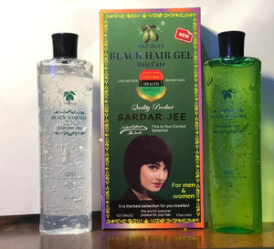 SARDAR JEE Black Hair Color Gel 2 x 500ml Bottles