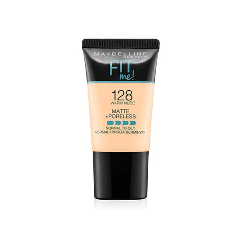 Maybelline New York Fit Me Matte + Poreless Liquid Foundation - 128 Warm Nude 18ml